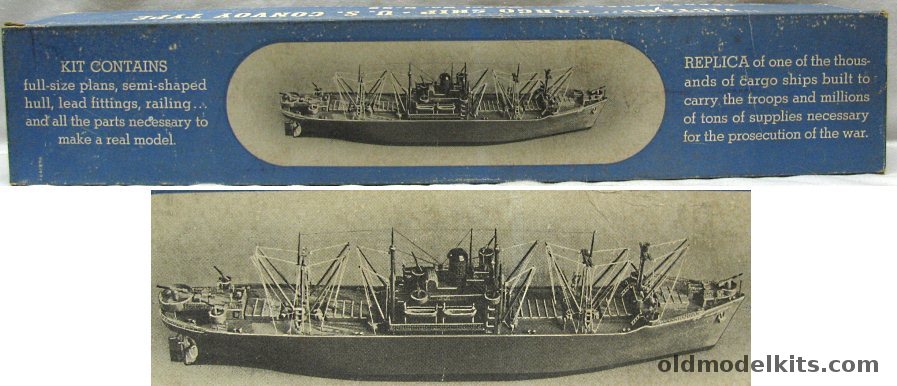 Leddy VC-2-S-AP3 Victory Ship - C Class General Purpose Cargo Steamer -19 Inch Long Wooden Ship Kit, N-55 plastic model kit